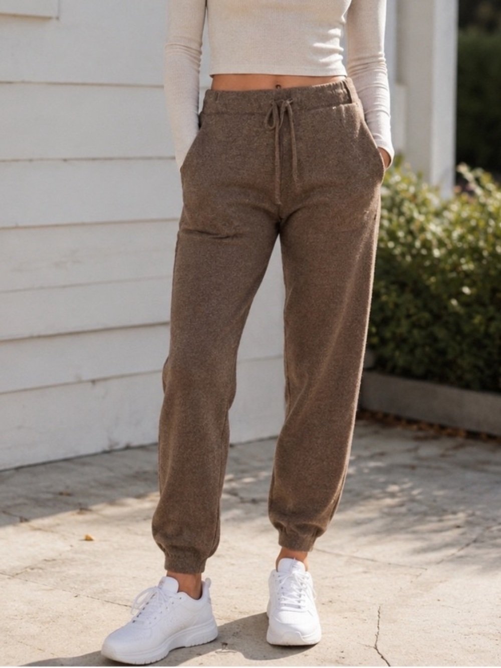 InCashmere 100% Cashmere Jogger Pant With Drawsting Waist 26522
